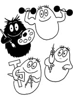 Coloriage de Les garçons Barbapapa