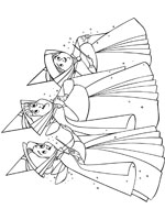 Coloriage de Marrainnes-fées
