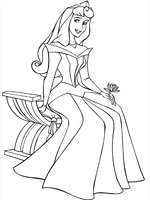 Coloriage de Princesse Aurore