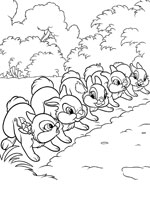 Coloriage de Course de Bunnies