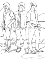 Coloriage de Jonas Brothers