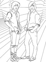 Coloriage de Nate et Jason