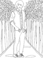 Coloriage de Nick Jonas est Nate