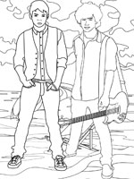 Coloriage de Shane et Jason