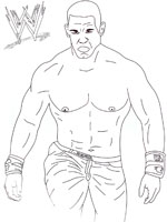 Coloriage de John Cena