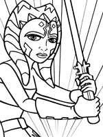 Coloriage de Ahsoka Tano