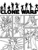 Coloriage de Clone Wars