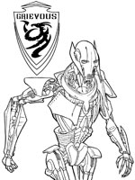 Coloriage de Général Grievous