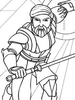 Coloriage Star Wars Obi Wan Kenobi