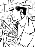 Coloriage de Dick Tracy