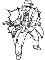 Coloriage de Dick Tracy