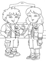 Coloriage de Diego et Alicia