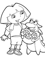 Coloriage de Dora et Vera