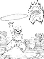 Coloriage de Krillin