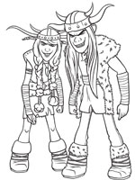 Coloriage de Kognedur et Kranedur