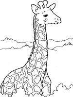 Coloriage de Girafe