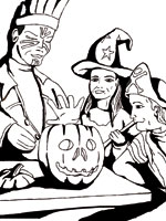 Coloriage de Déguisements d'Halloween