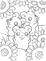 Coloriage de Bébés hams