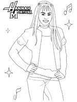 Coloriage de Hannah Montana