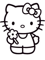 Coloriage de Hello Kitty