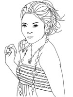 Coloriage de Gabriella Montez