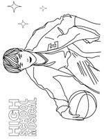 Coloriage de Troy Bolton