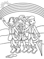 Coloriage de Holly, Amy et Carrie