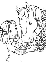 Coloriage de Holly Hobbie et Cider