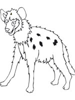 Coloriage de Hyène