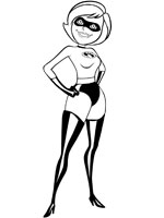 Coloriage de Elastigirl