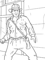 Coloriage de Indiana Jones