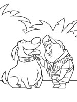 Coloriage de Russell et Dug