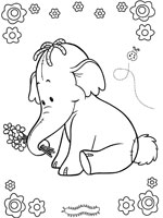 Coloriage de Des fleurs pour Lumpy