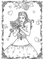 Coloriage de La mariée