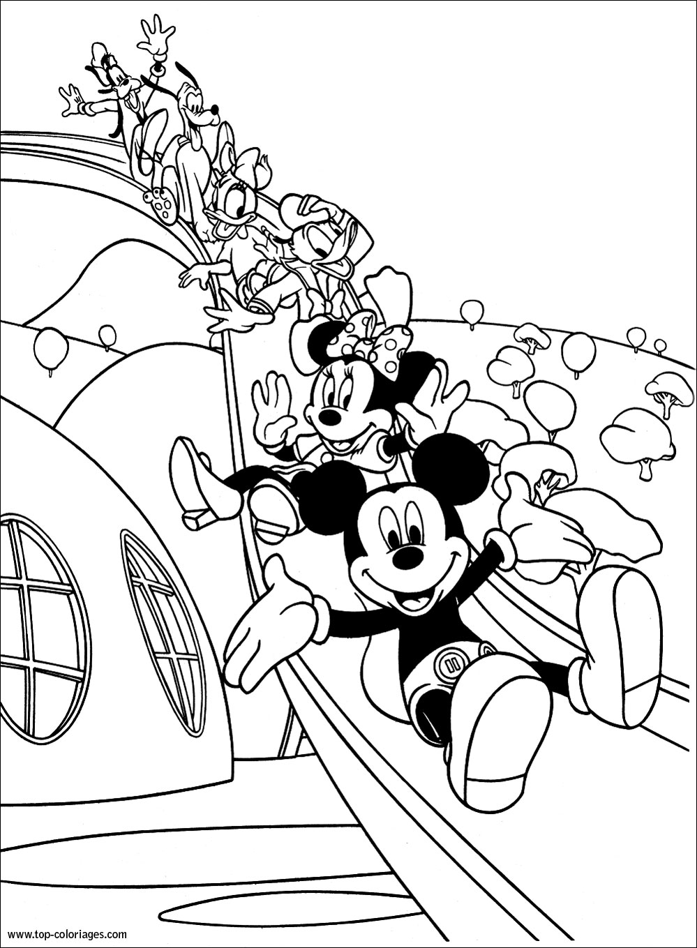Dibujo De Mickey Y Sus Amigos Para Colorear
