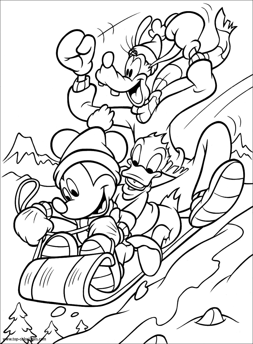 Coloriage Disney-donald-piege (Coloriages Disney) - jeu pour fille