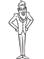 Coloriage de Président Hataway