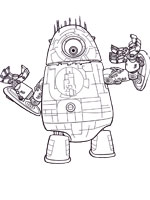 Coloriage de Robot Probe