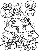 Coloriage de Sapin de Noël