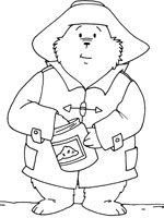 Coloriage de Du miel pour l'Ours Paddington