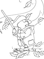 Coloriage de Paddington balayeur