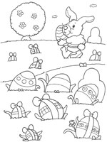 Coloriage de Chasse aux oeufs