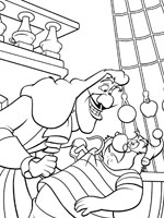 Coloriage de Capitaine Crochet et Mouche