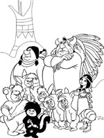 Coloriage de Enfants perdus