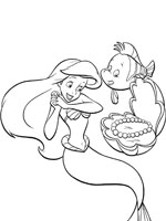 Coloriage de Ariel et Polochon