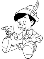 Coloriage de Pinocchio