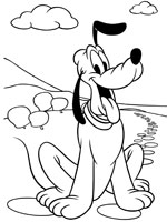 Coloriage de Pluto