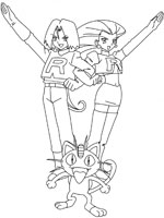 Coloriage de Team Rocket