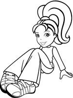 Coloriage de Polly Pocket