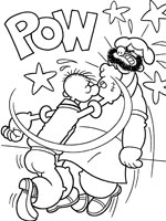 Coloriage de Bagarre Popeye - Brutus
